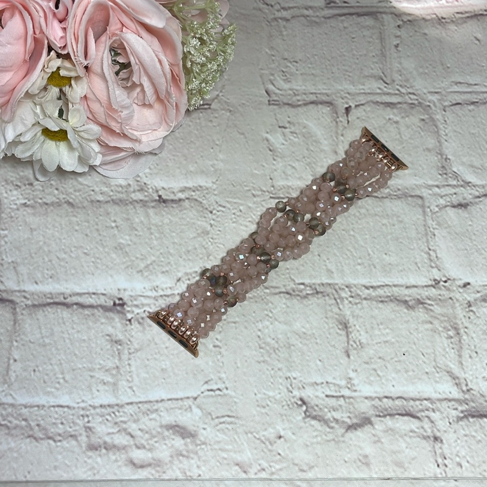 NWT Altar’d State Rose Gold Beaded Watchband